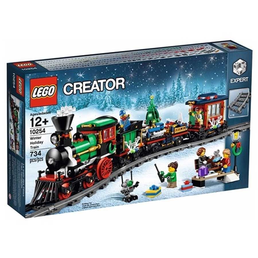 tren navideño lego