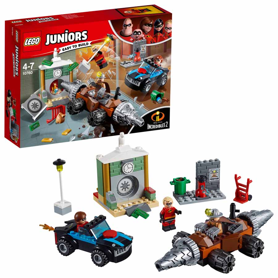 Lego Juniors Atraco al banco del Socavador increibles 2 10760 NX3 Estudio de Arquitectura