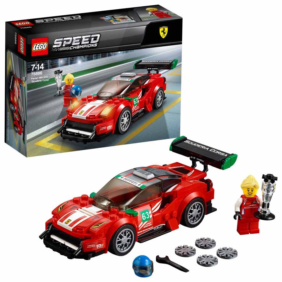 Lego Speed Champions Ferrari 488 GT3 scuderia corsa 75886