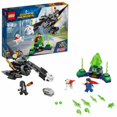 Lego DC Superman y Krypto equipo de Minifiguras Superhéroes 76096
