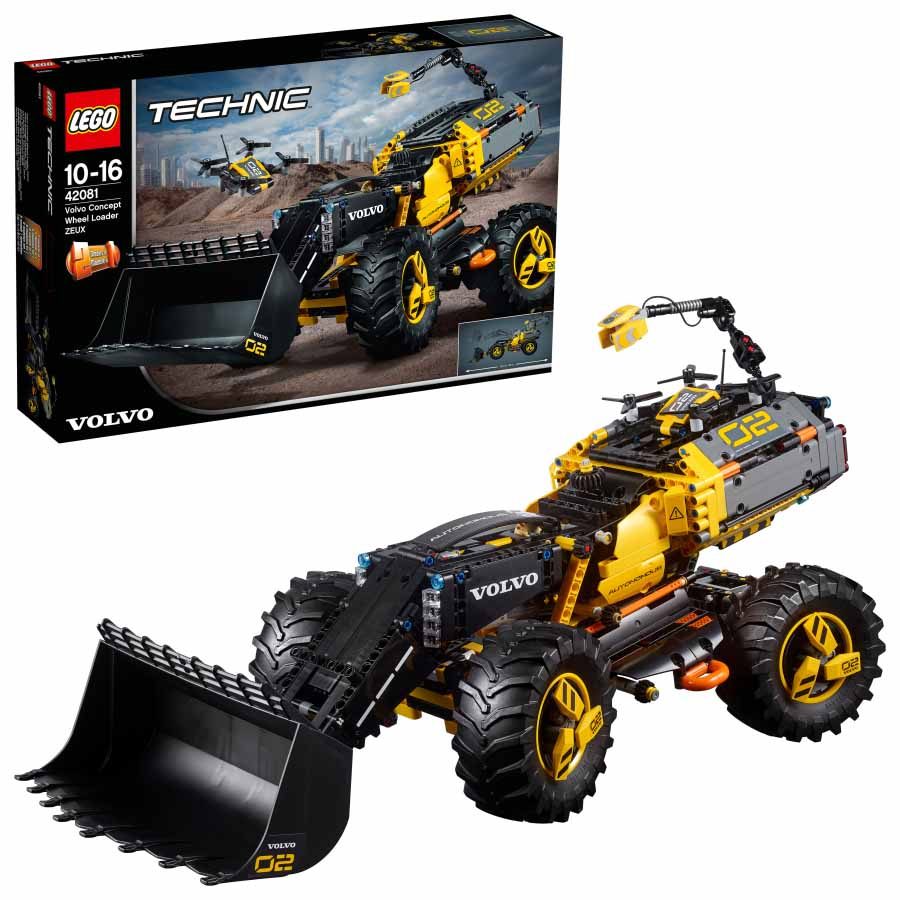 Lego Technic Prototipo Volvo de cargadora con ruedas ZEUX 42081