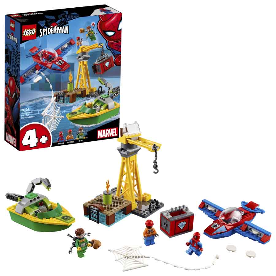 Lego Marvel Spider Man Robo de Diamantes de Doc Ock 76134