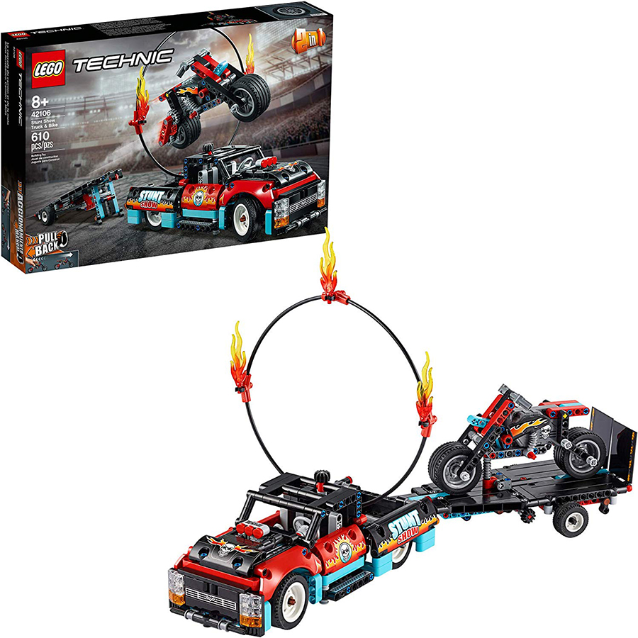 Lego Technic Espectáculo Acrobático Camión y Moto  42106