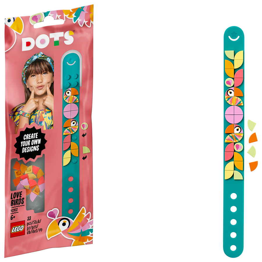 Lego DOTS Pulsera Pájaros Enamorados 41912