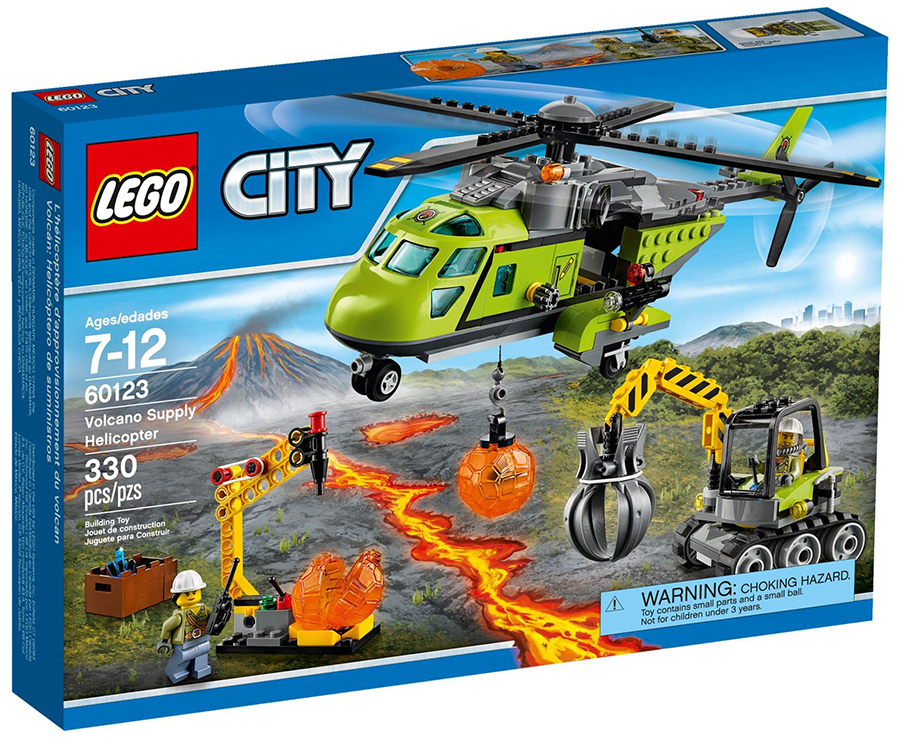 Lego City Volcán Helicóptero de suministros  60123