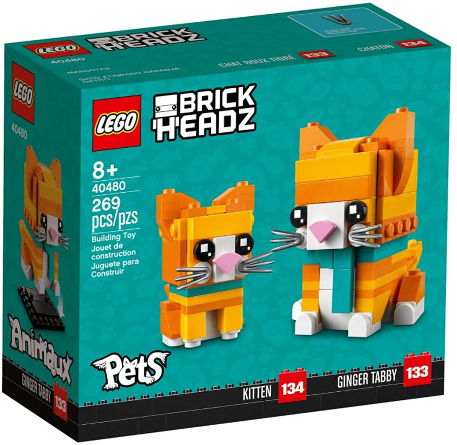 Lego BrickHeadz Gato Naranja  40480