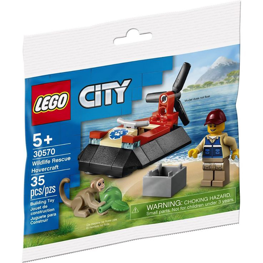 Lego City Rescate de la Fauna Salvaje Aerodeslizador  30570