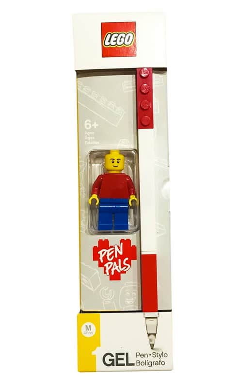 Lego Bolígrafo de gel Lego rojo con minifigura   52602