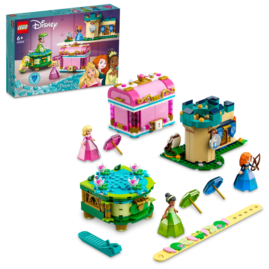 Lego Disney Creaciones Encantadas de Aurora Mérida y Tiana 43203