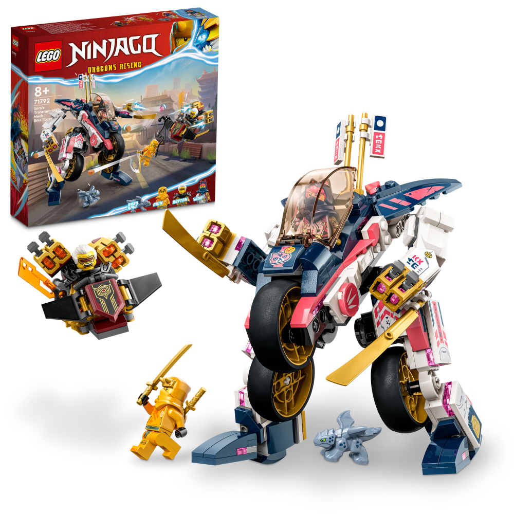 Lego NINJAGO Moto de Carreras Transformable en Meca de Sora 71792