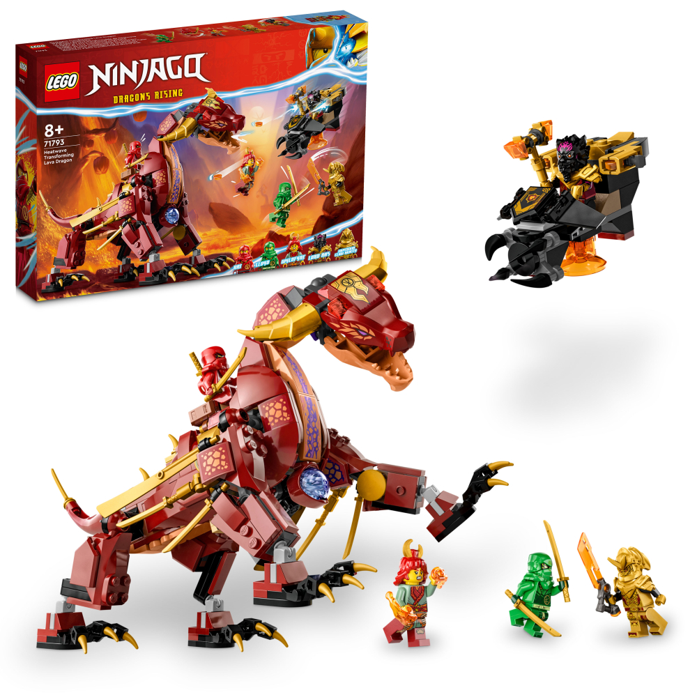 Lego NINJAGO Dragón de Lava Transformable de Heatwave 71793