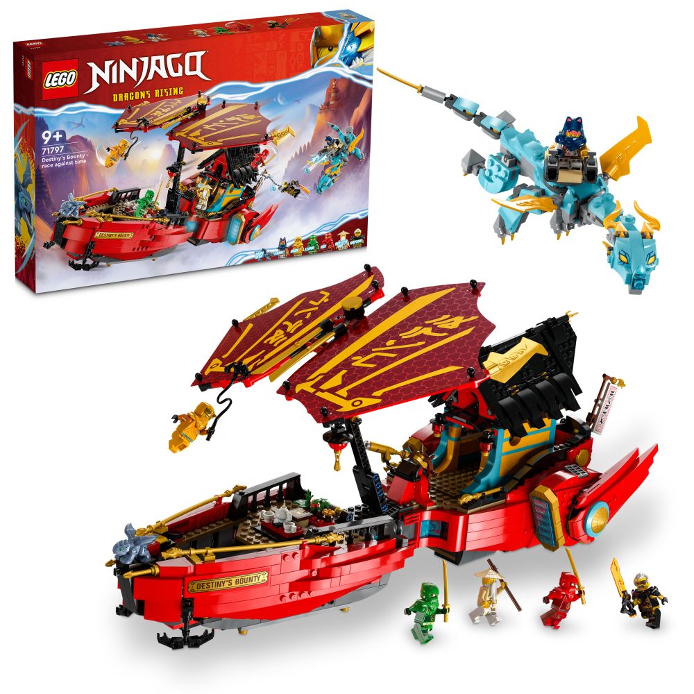 Lego NINJAGO Barco de Asalto Ninja Carrera Contra el Tiempo 71797