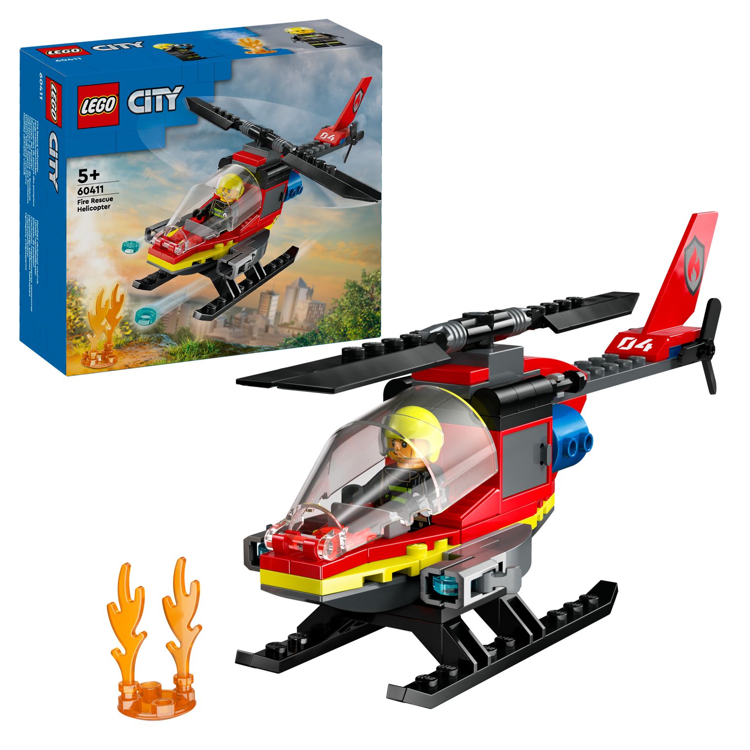 LEGO CITY | Helicóptero de Rescate de Bomberos - 60411