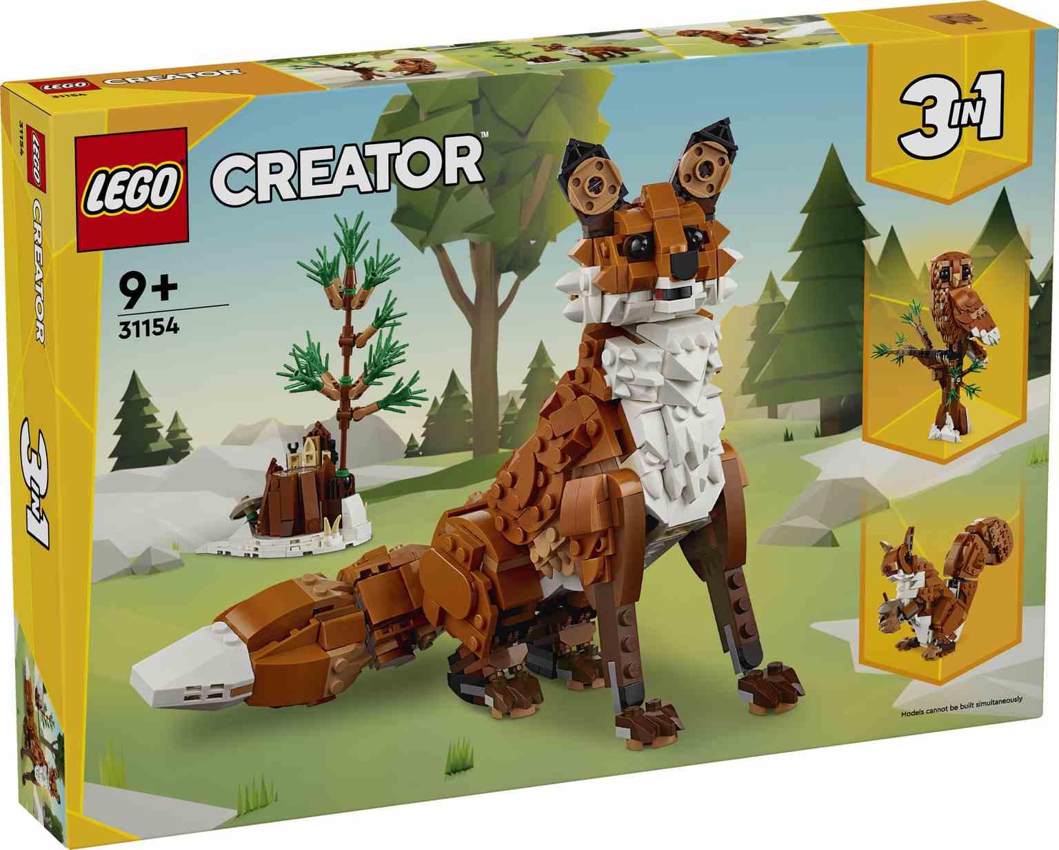 LEGO CREATOR 3en1 Animales del Bosque Zorro Rojo 31154 NX3 Estudio de Arquitectura