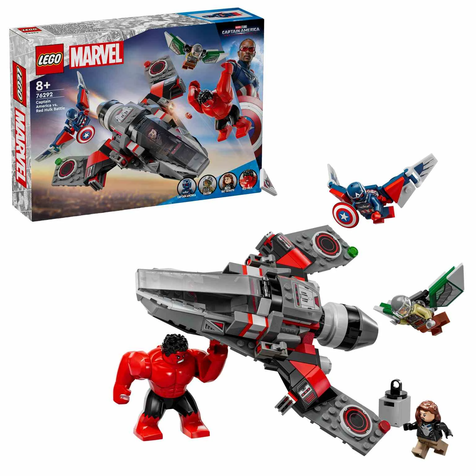 LEGO MARVEL | Batalla entre el Capitán América y Hulk Rojo  - 76292