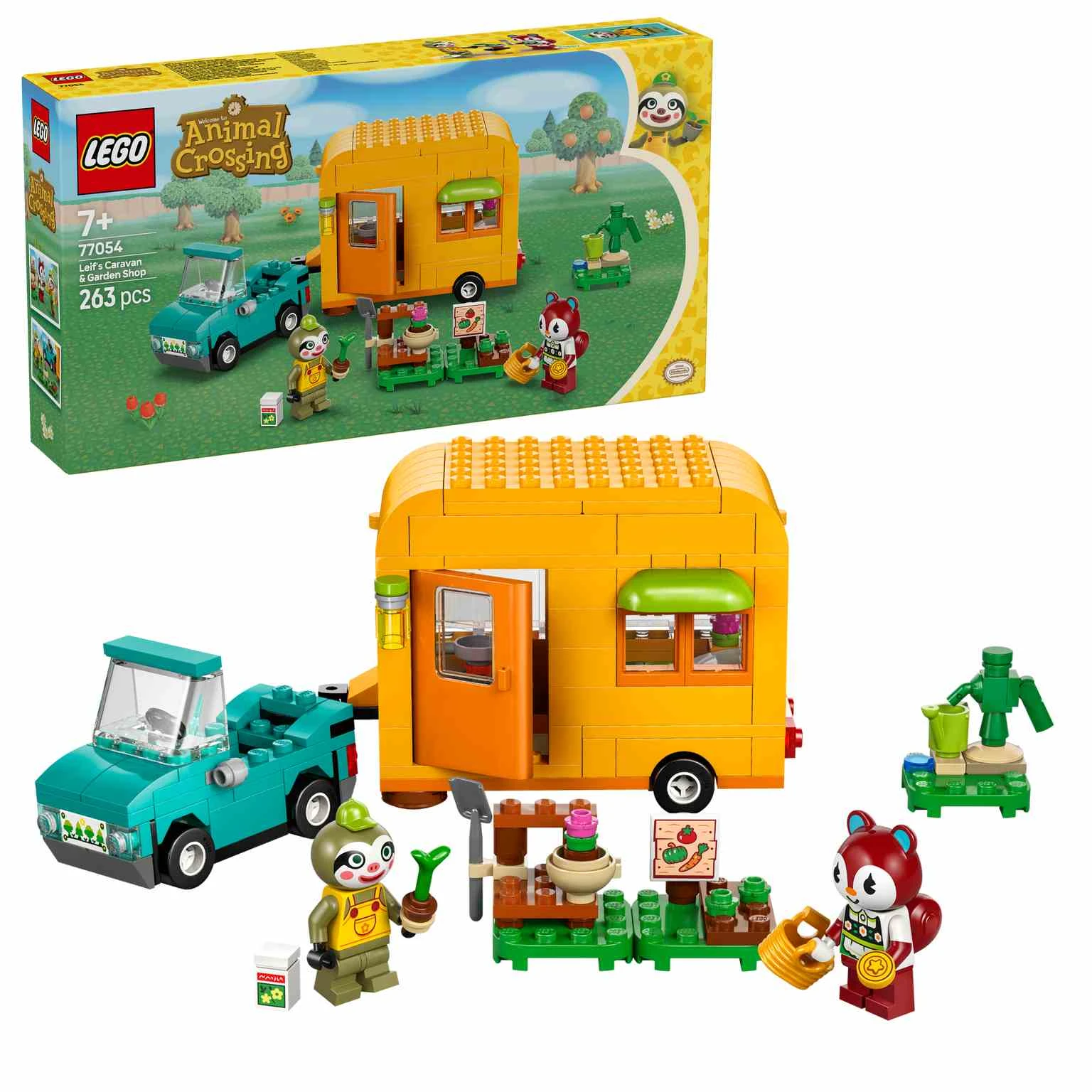 LEGO Animal Crossing | Caravana de Gandulio y tienda de jardinería - 77054