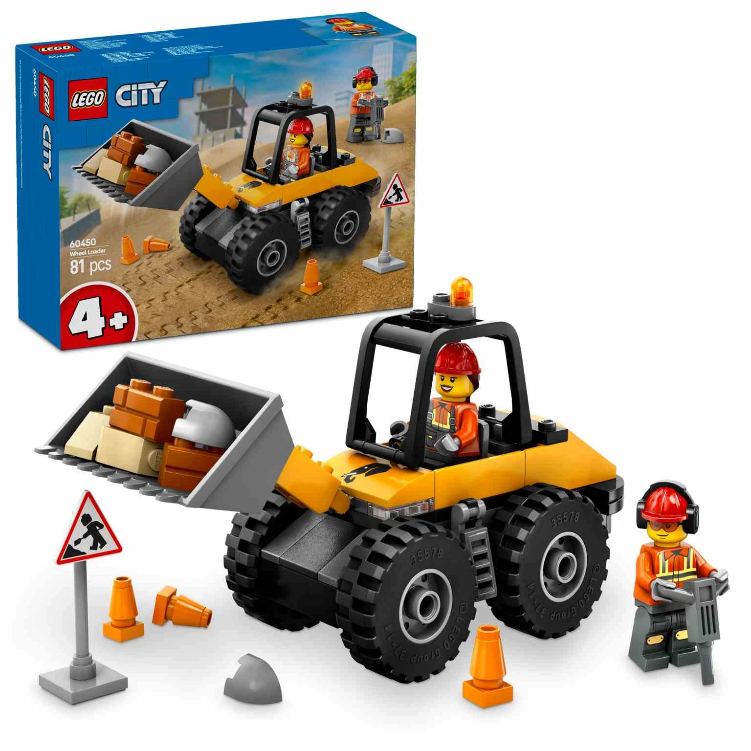 LEGO CITY | Cargadora con Ruedas Amarilla - 60450