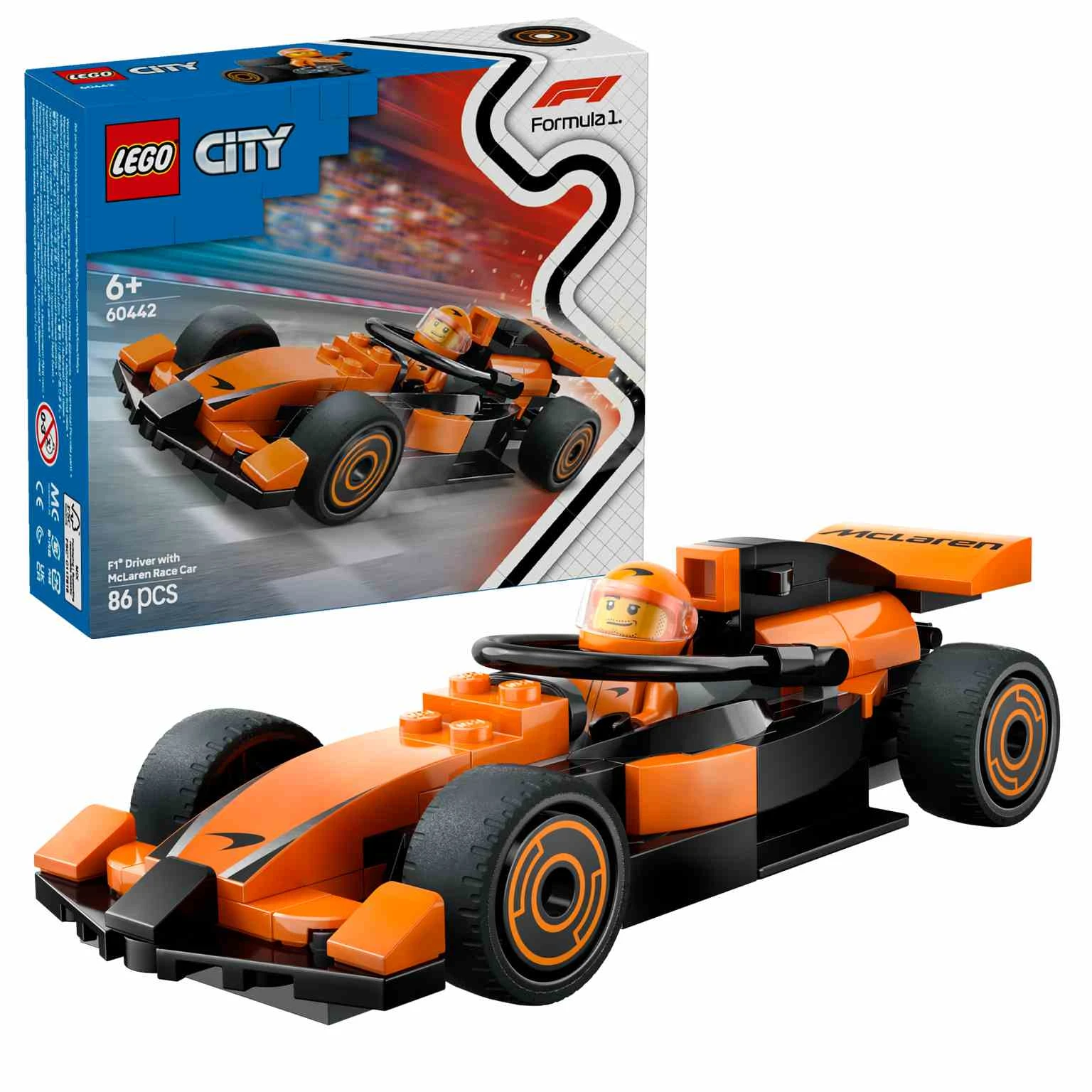 LEGO CITY | Piloto de F1® con Coche McLaren - 60442