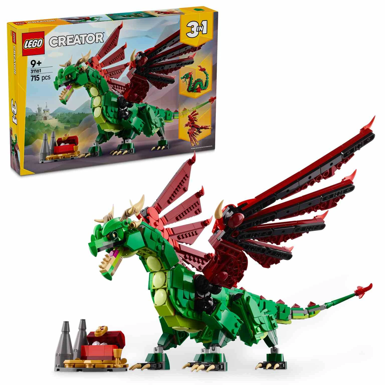 LEGO CREATOR 3en1 | Dragón Medieval - 31161