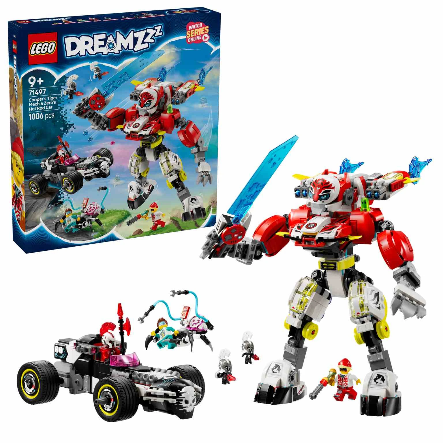 LEGO DREAMZzz | Meca Tigre de Cooper y Bólido de Zero - 71497