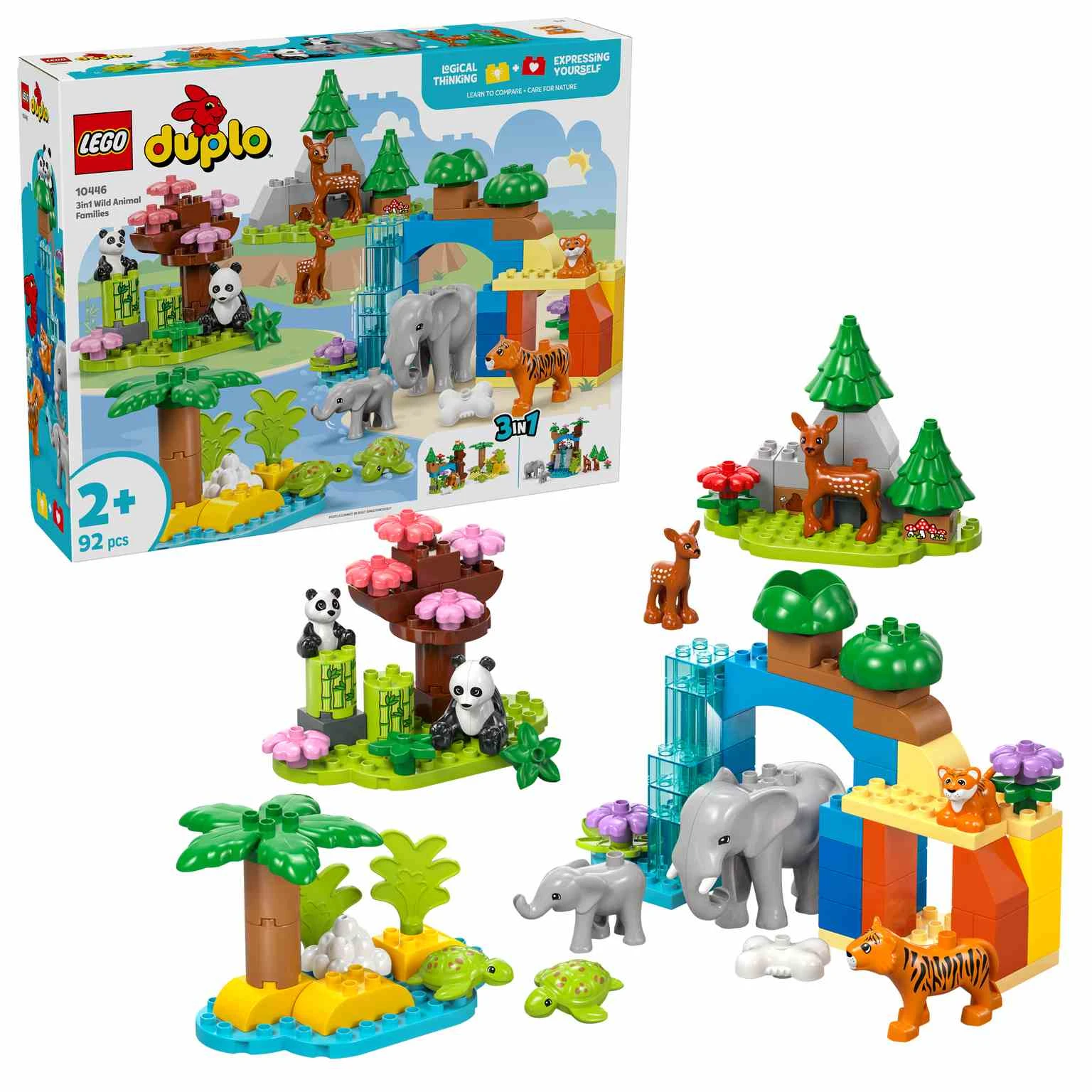 LEGO DUPLO | Familias de la Fauna Salvaje “3 en 1” - 10446