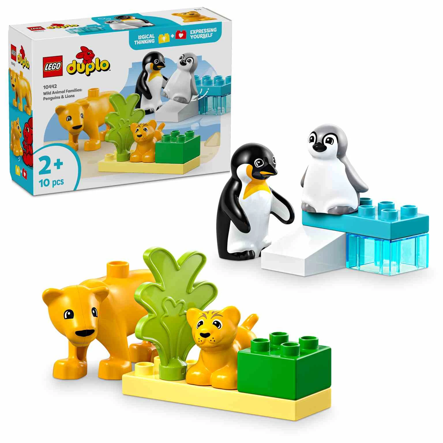 LEGO DUPLO | Familias de la Fauna Salvaje: Pingüinos y Leones - 10442
