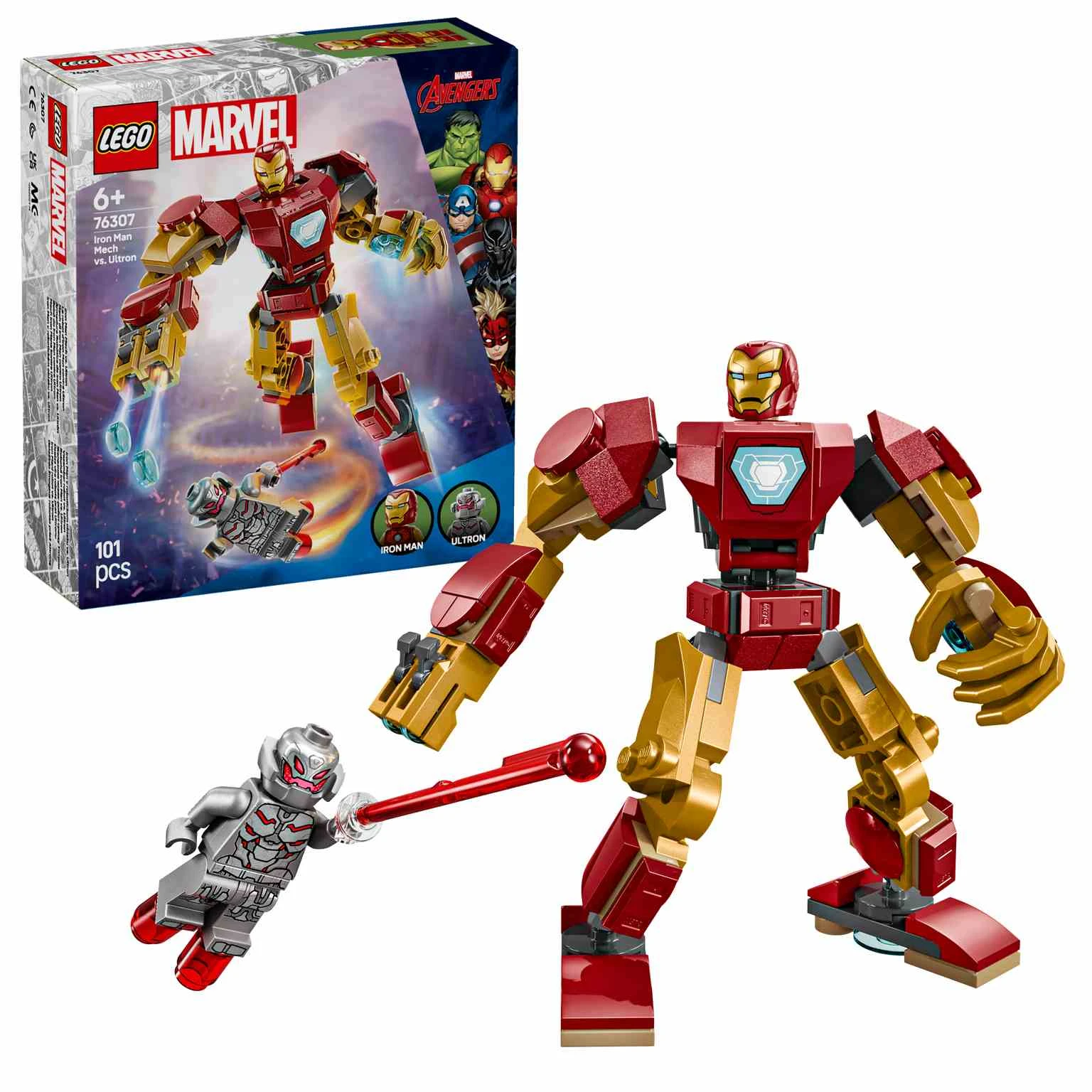 LEGO MARVEL | Armadura Robótica de Iron Man vs. Ultrón - 76307