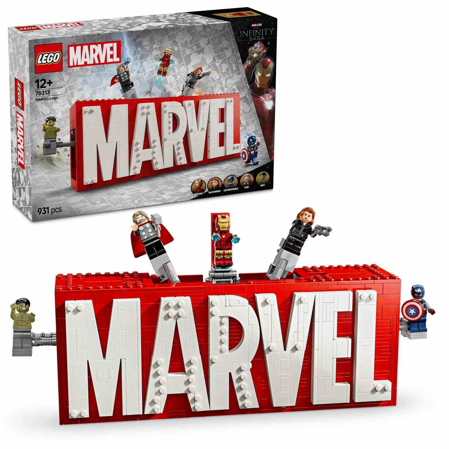 LEGO MARVEL | Logotipo MARVEL y Minifiguras - 76313