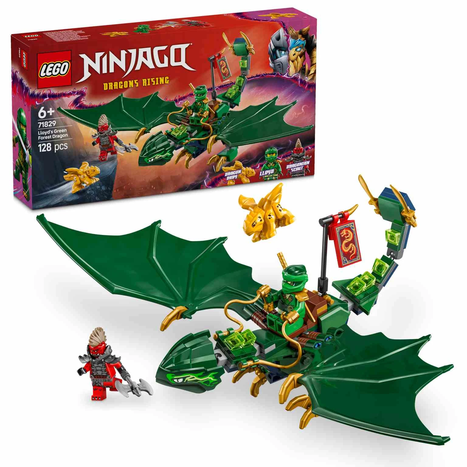 LEGO Ninjago | Dragón Verde del Bosque de Lloyd - 71829