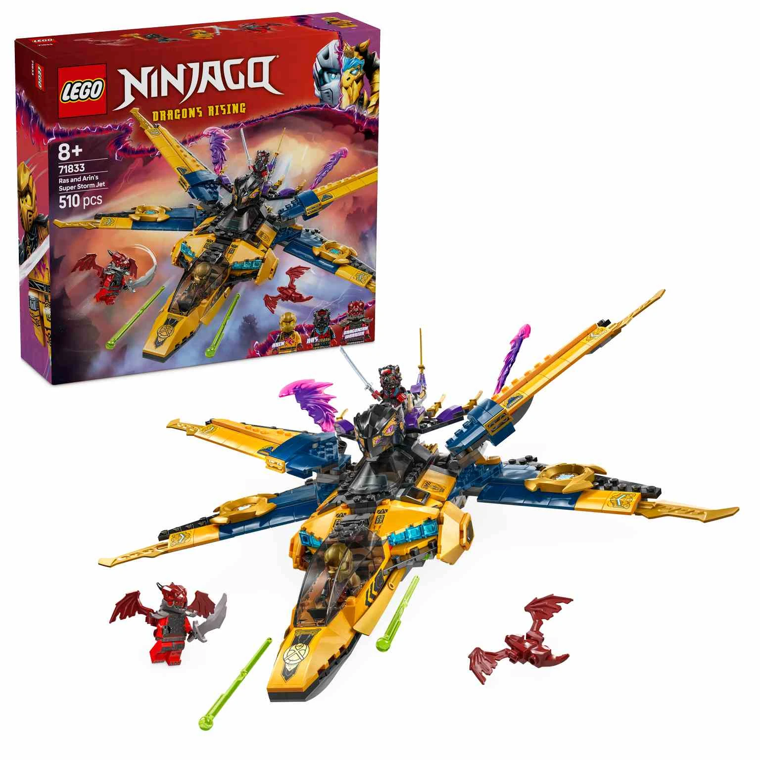 LEGO Ninjago | Super Jet de la Tormenta de Ras y Arin - 71833