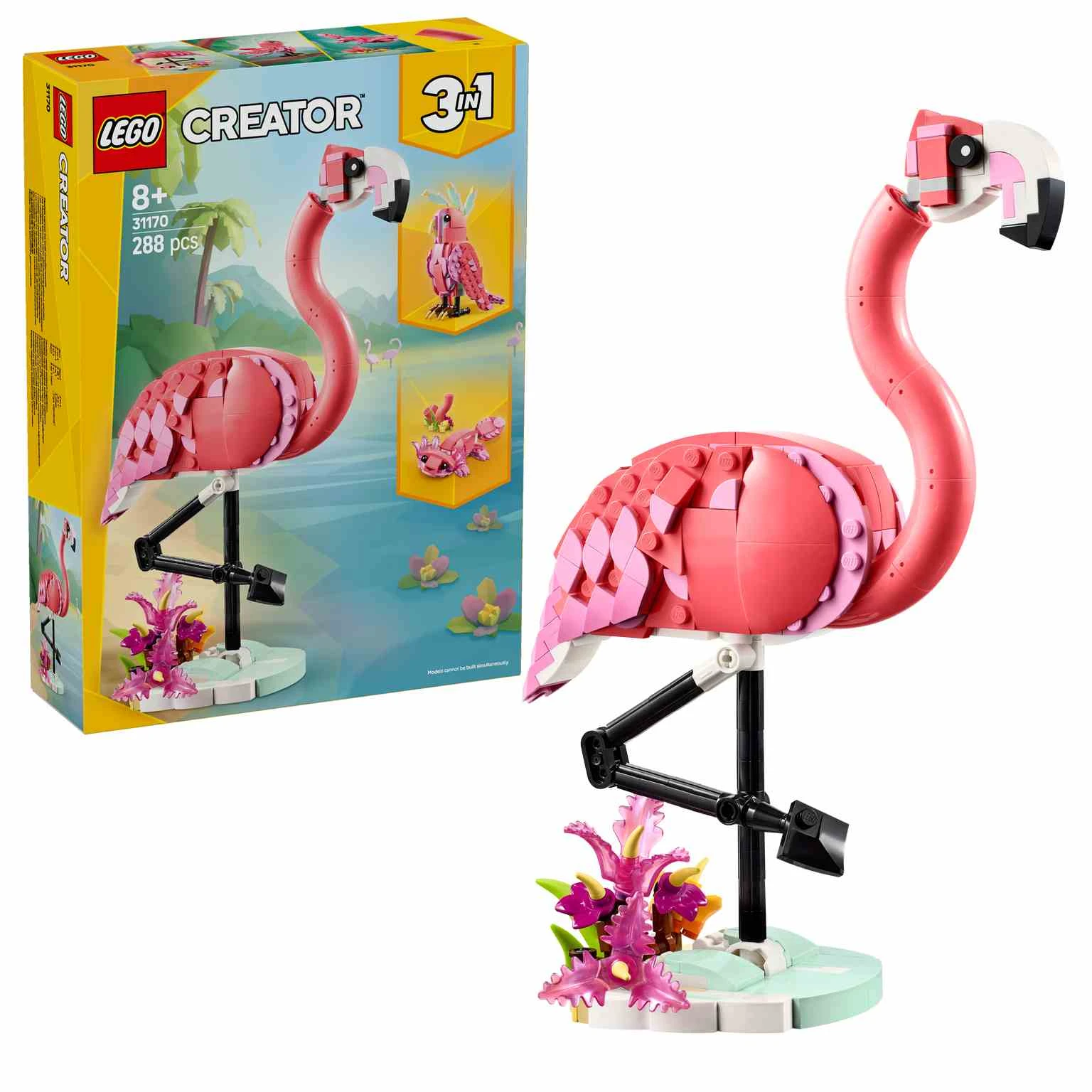 LEGO CREATOR 3en1 | Fauna Salvaje: Flamenco Rosa  - 31170
