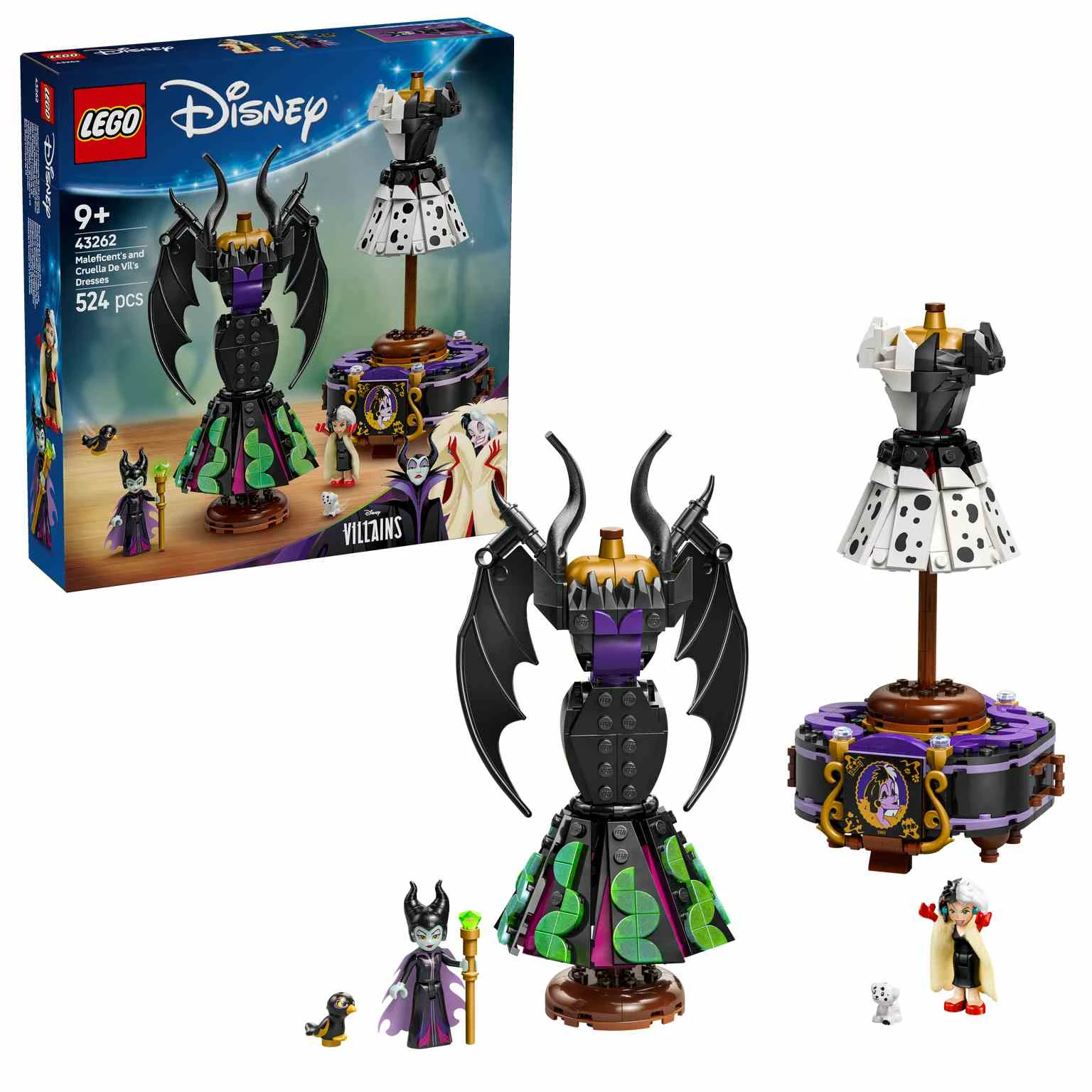 LEGO Disney | Trajes de Maléfica y Cruella De Vil - 43262