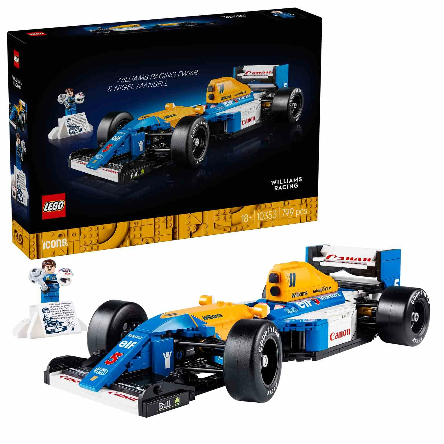 LEGO ICONS | Williams Racing FW14B y Nigel Mansell - 10353