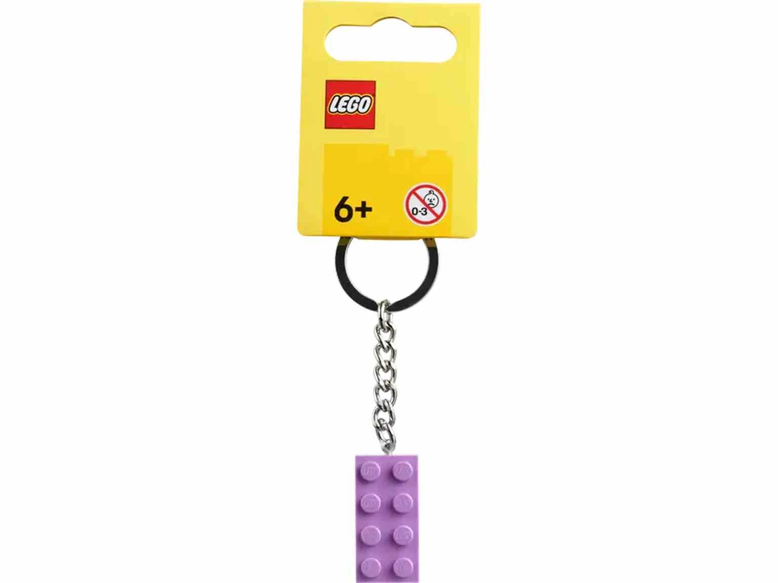 LEGO | Llavero con Ladrillo 2x4 Lavanda Medio - 854304