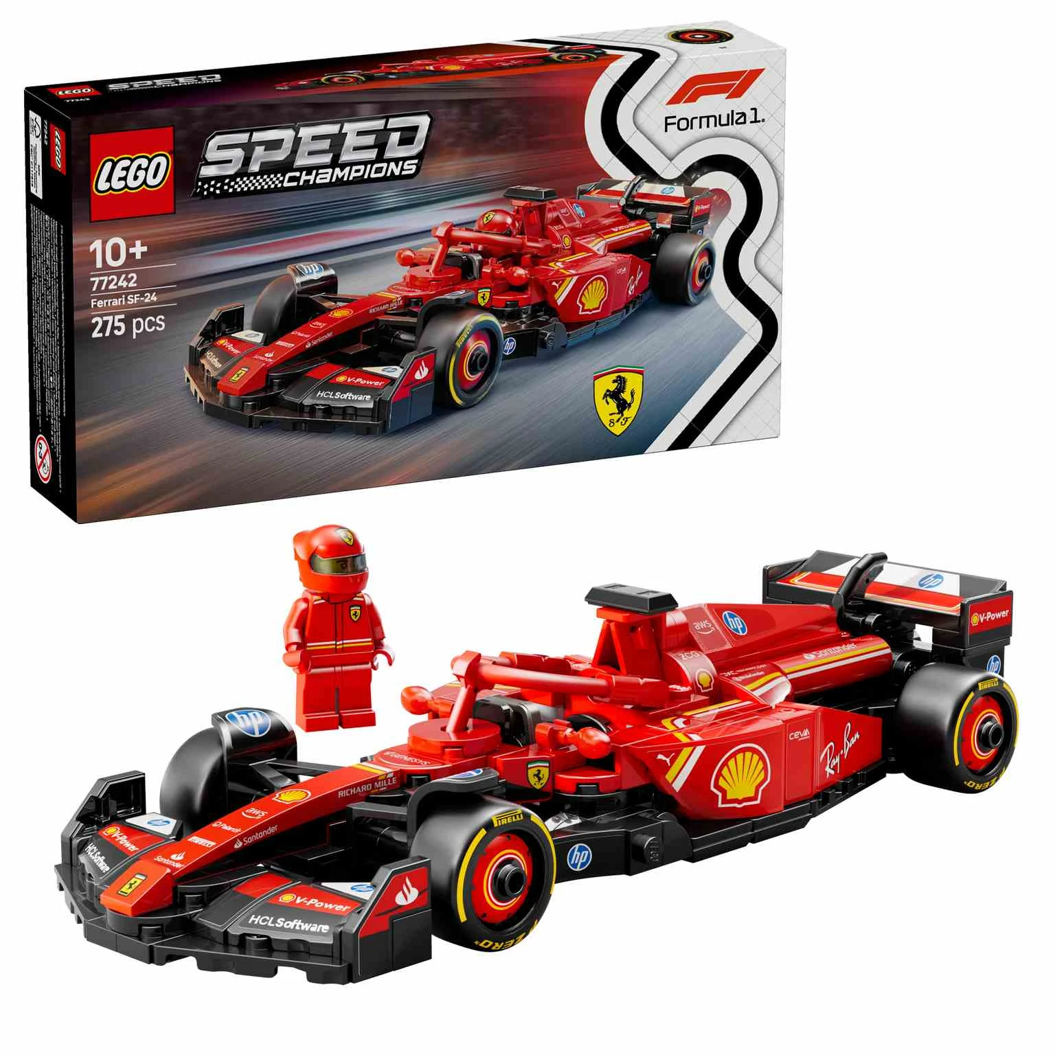 LEGO Speed Champions | Coche de Carreras Ferrari SF-24 F1 - 77242