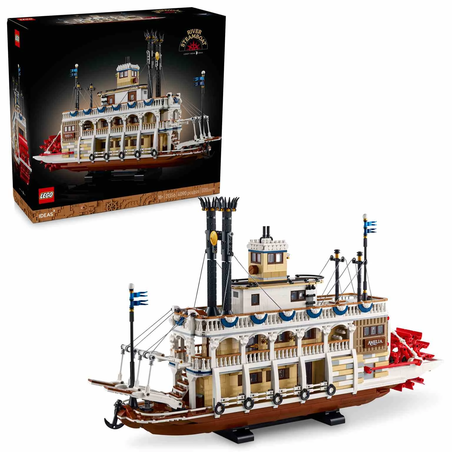 LEGO IDEAS | Barco de Vapor Fluvial  - 21356