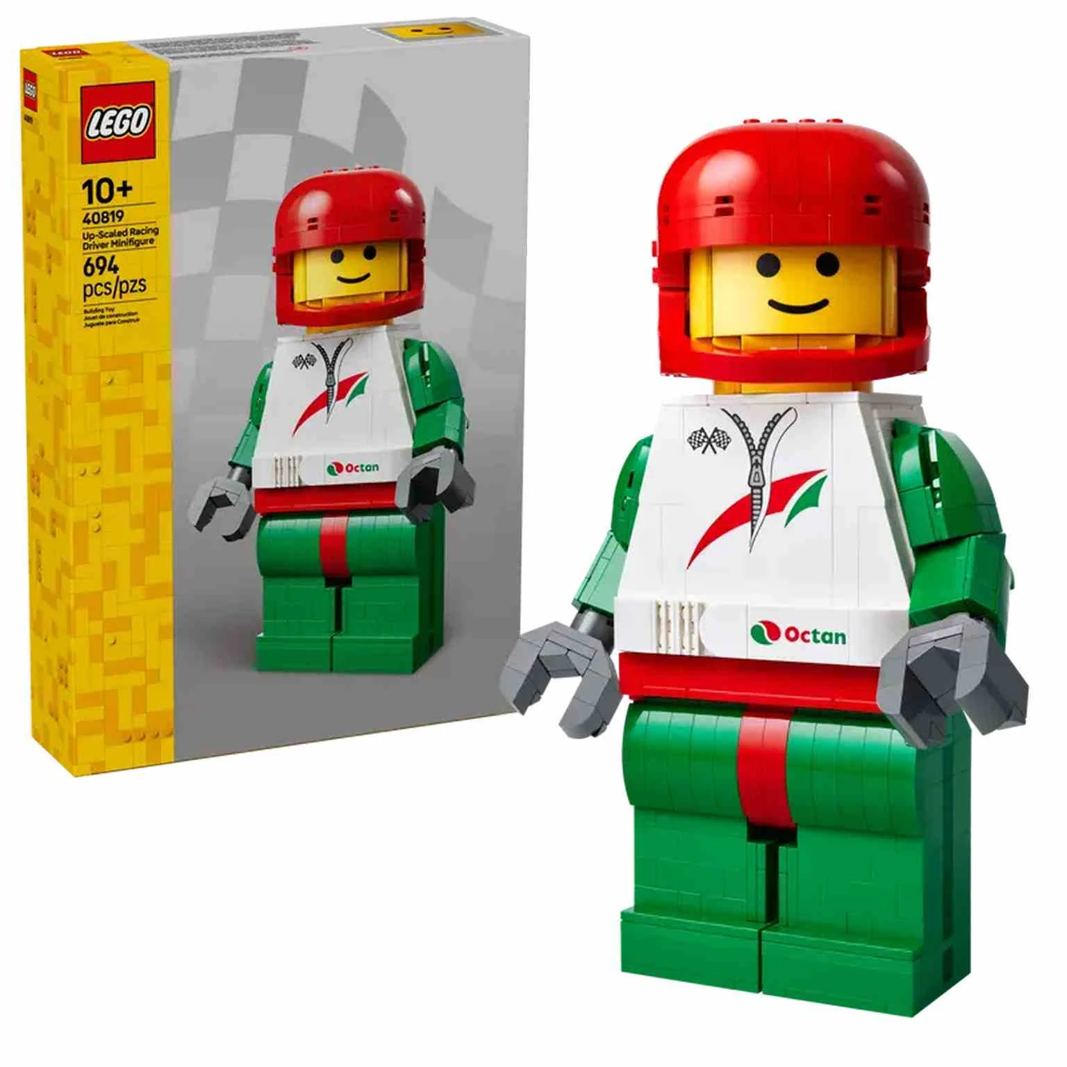 LEGO | Minifigura Gigante de Piloto de Carreras - 40819