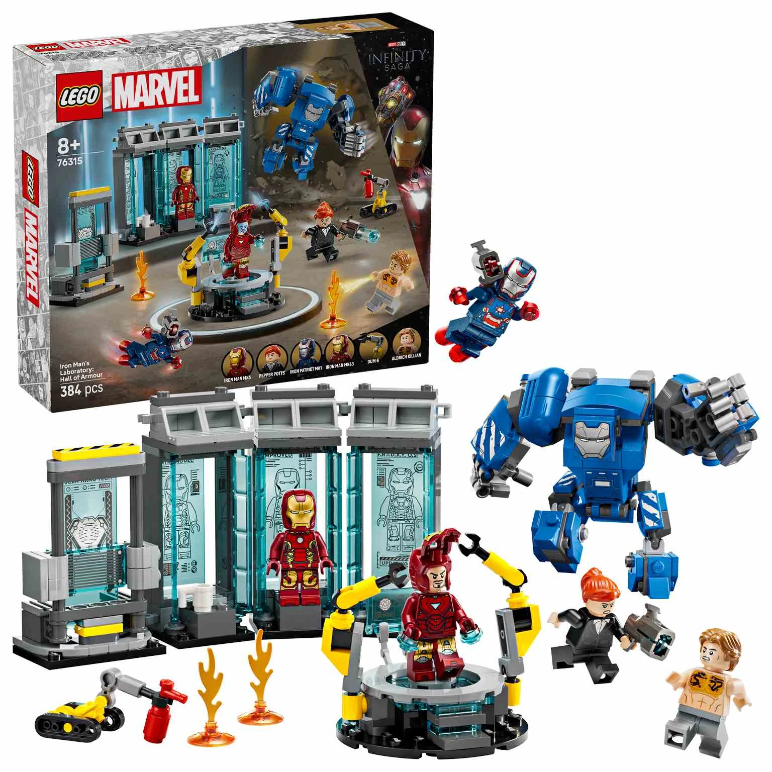 LEGO MARVEL | Laboratorio de Iron Man: Sala de Armaduras- 76315