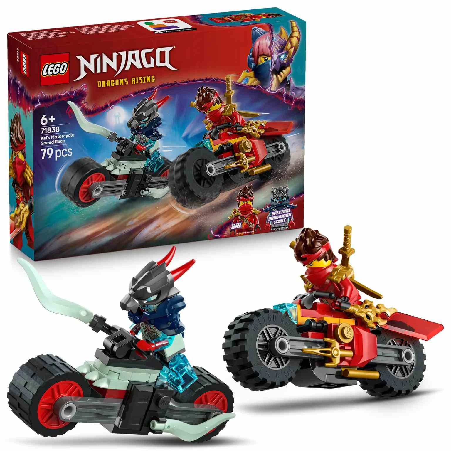 LEGO Ninjago | Carrera Relámpago en Moto de Kai - 71838