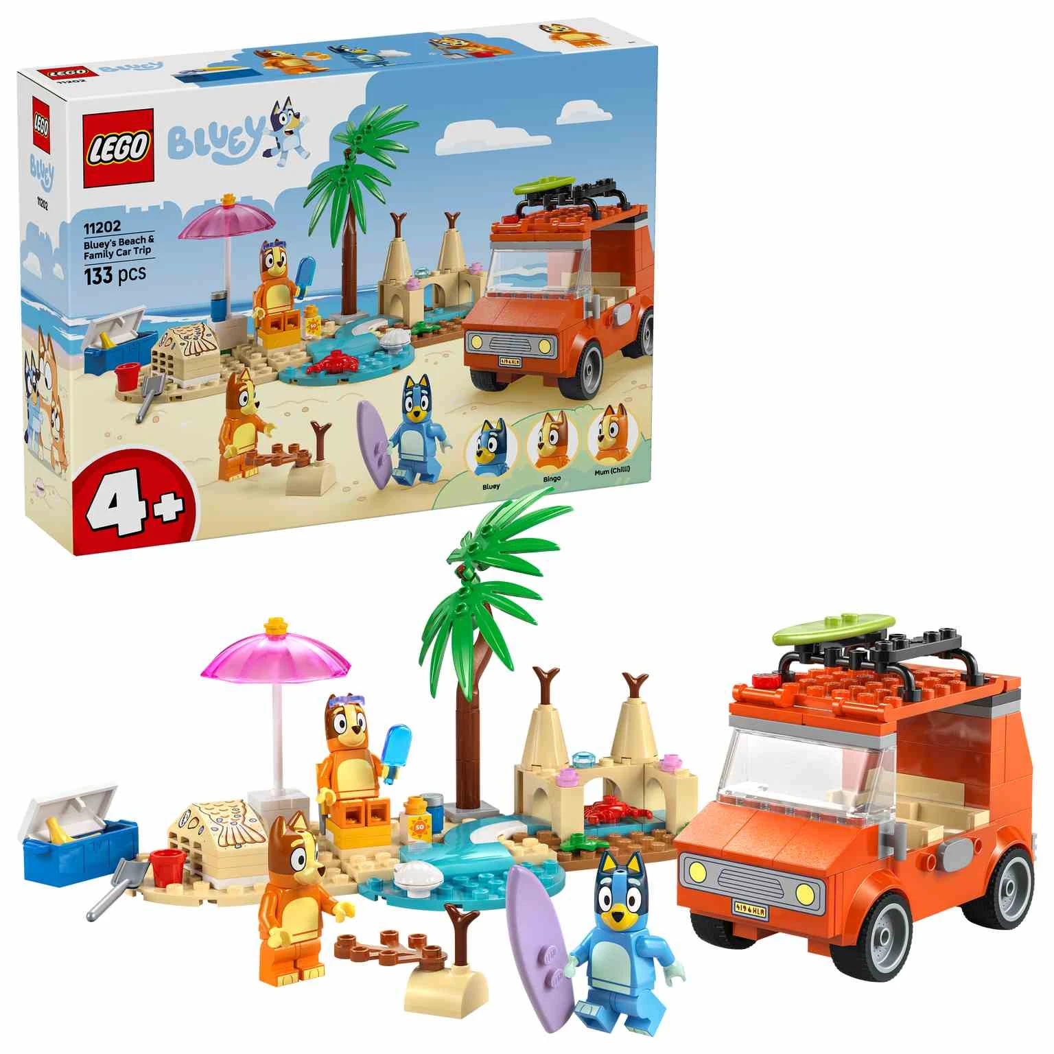 LEGO BLUEY | Excursión Familiar a la Playa de Bluey  - 11202
