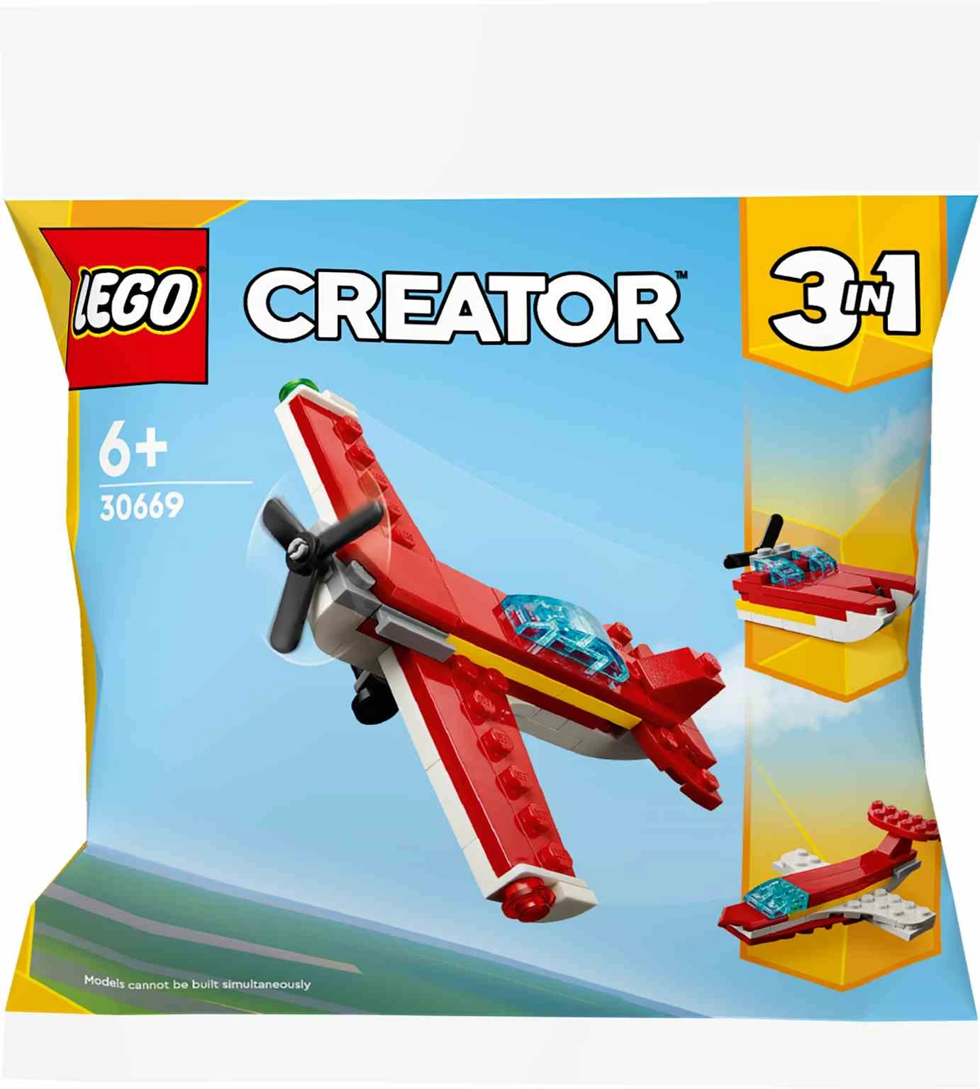 LEGO  Creator 3 en 1 | Avión Rojo Clásico - 30669