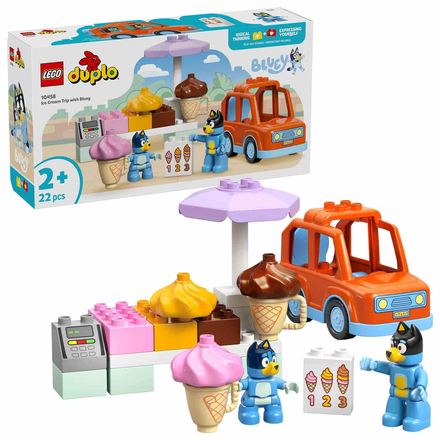 LEGO DUPLO | Excursión a la Heladería con Bluey - 10458
