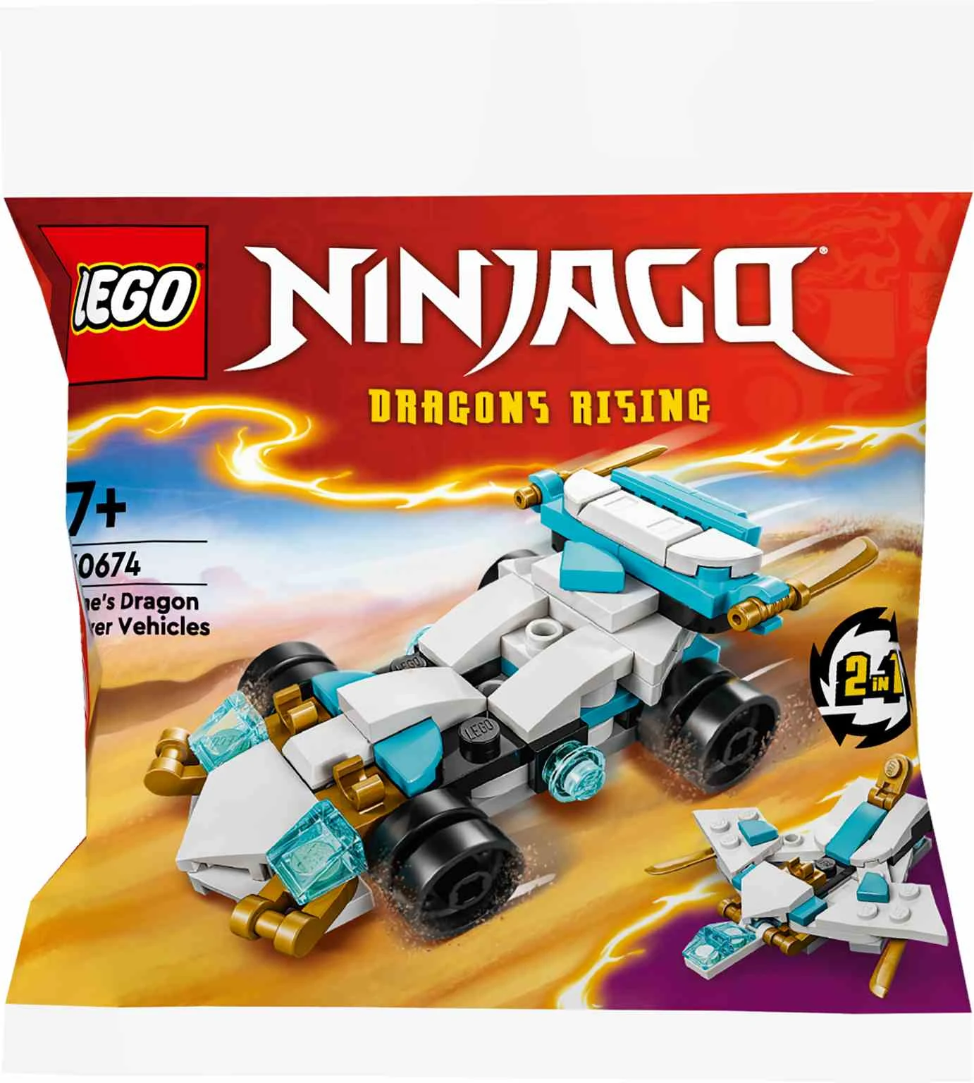 LEGO NINJAGO | Vehículos de Zane Dragon Power - 30674