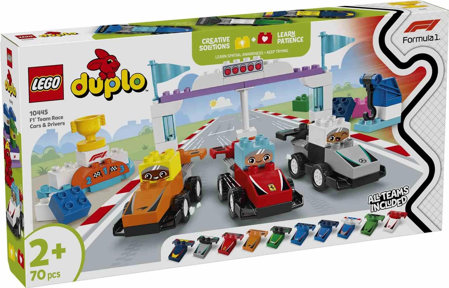 LEGO DUPLO |Coches de Carreras y Pilotos del Equipo de F1 - 10445