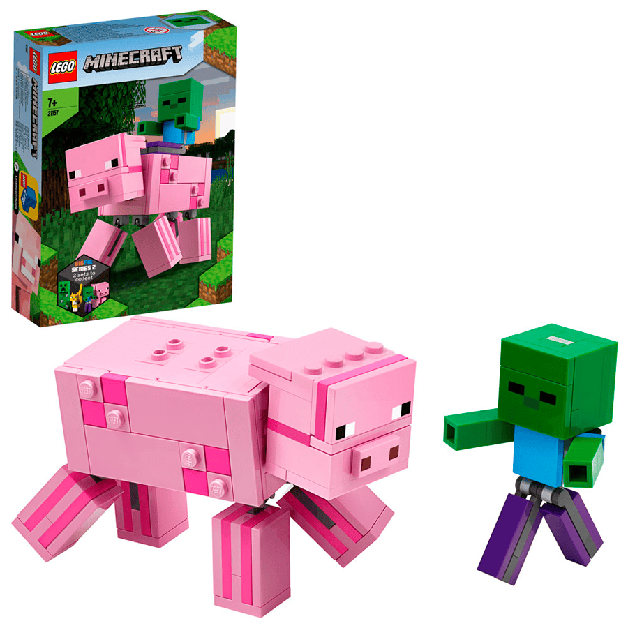 LEGO MINECRAFT | BigFig: Cerdo con Bebé Zombi 21157