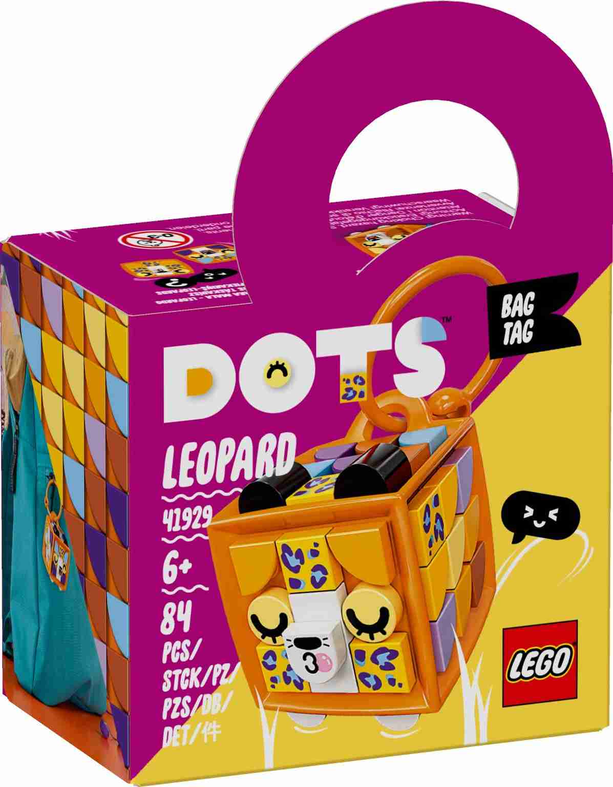 LEGO Dots Adorno para Mochila Leopardo 41929