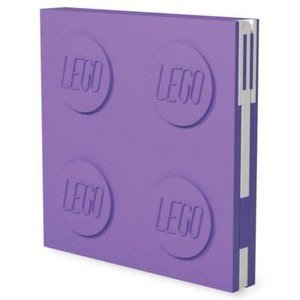 LEGO Notebook with Pen Purple