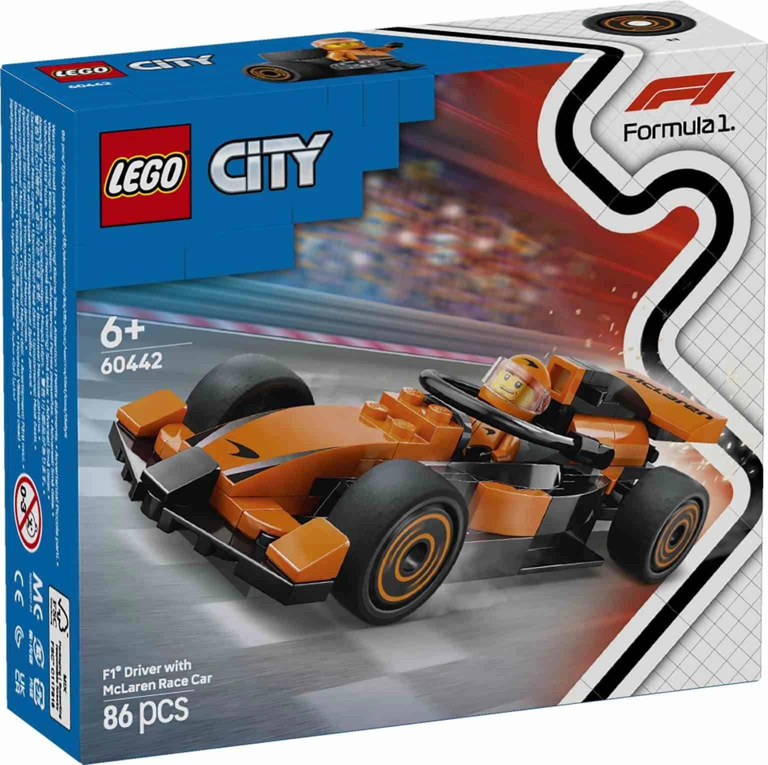 LEGO CITY | Piloto de F1® con Coche McLaren - 60442