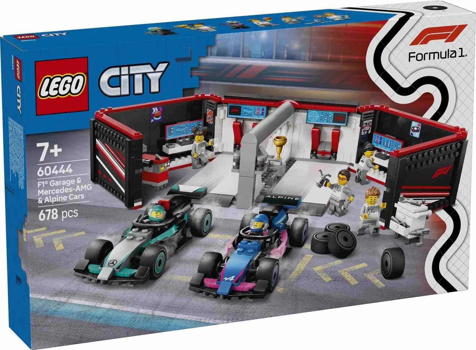 LEGO CITY | Garaje de F1® con Coches Mercedes-AMG y Alpine - 60444