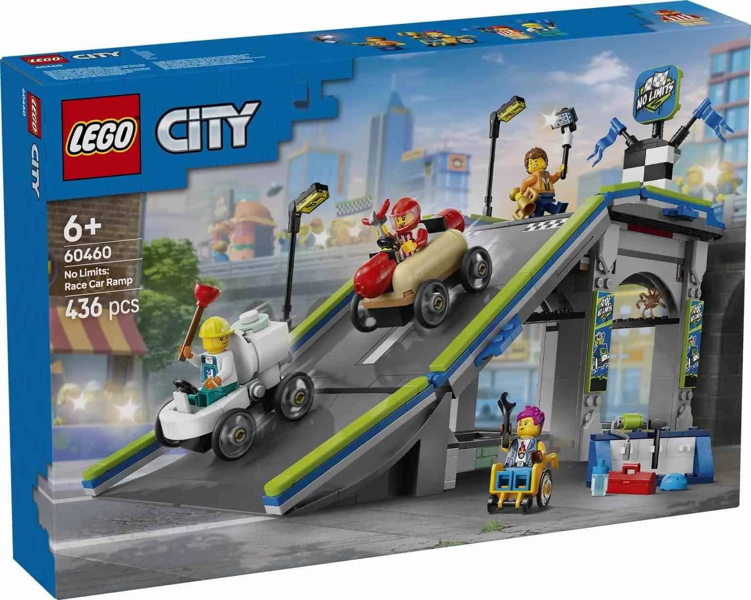 LEGO CITY | Sin Límites: Rampa de Aceleración para Coches de Carreras - 60460
